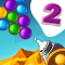 Bubble Shooter Saga 2 is the latest edition of the famous bubble shooting arcade game. The goal of the game is to help the cute, little teddy to solve 90 all new challenging levels. Each level features fresh ideas and a different layout so all challenges will be a fun experience. The gameplay remains simple - hit at least two or more colored bubbles with a bubble of the same color to remove them from the board. The more bubbles you manage to destroy with one shot, the more coins you get. Use the coins to buy boosters which will help you to beat the level. Play Bubble Shooter Saga 2 now for free and experience one of the best bubble shooting games online!